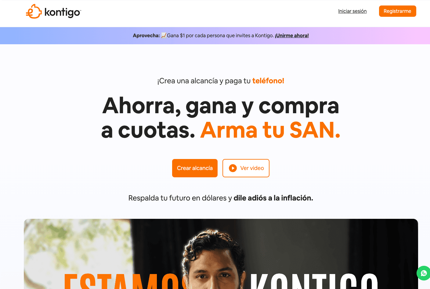 Captura del proyecto Kontigo
